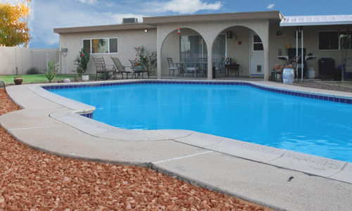 Swimming Pool at Paradise Valley Recovery House